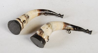 Lot 346 - A pair of large 19th century Scottish horn...