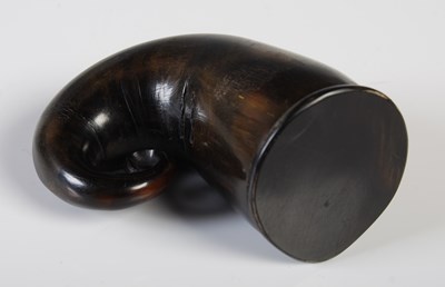 Lot 328 - An early 19th century Scottish curly horn...