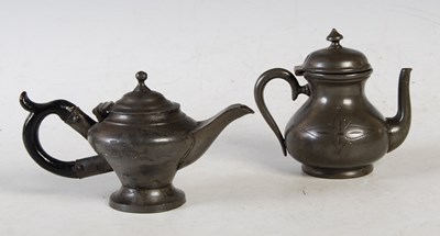 Lot 131 - Two early 19th century Britannia metal...