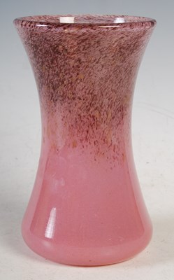 Lot 9 - A Vasart vase mottled purple and pink with...