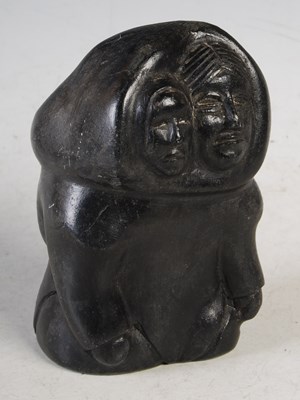 Lot 19 - A Canadian Eskimo Art double figure group,...