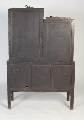 Lot 98 - A Chinese dark wood display cabinet, late...