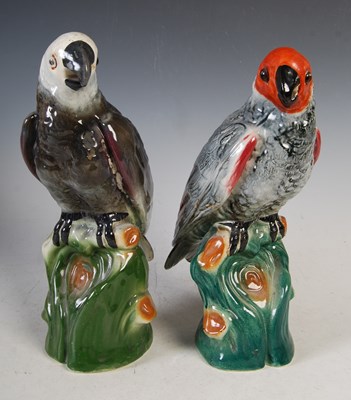 Lot 322 - A pair of late 19th century pottery figures of...