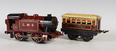 Lot 325 - A Hornby clockwork LMS 70 locomotive, and a...