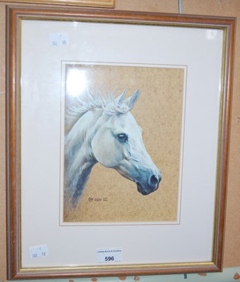 Lot 596 - Yuri Stanishevsky, Sarah, oil pastel, signed...