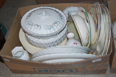 Lot 531 - Two boxes of mixed ceramics to include...