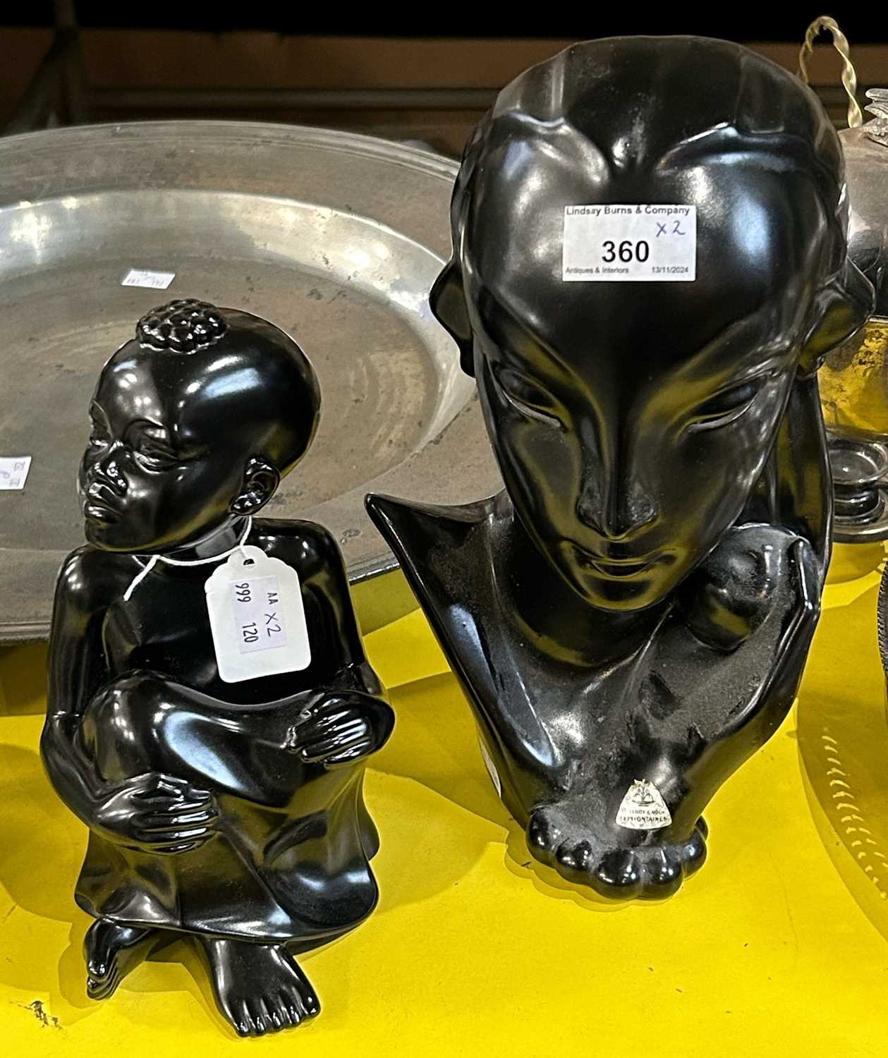 Lot 360 - A vintage Villeroy & Boch Septfontaines, black...