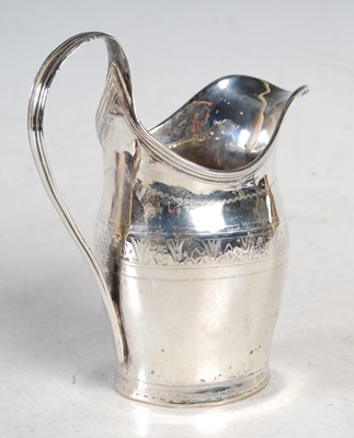 Lot 100 - An antique London silver cream jug with bright...