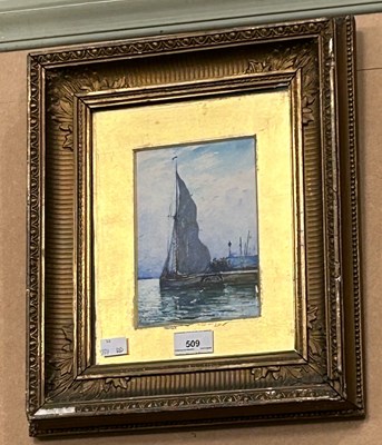 Lot 509 - James MacMaster RSW (1856-1913)  
Harbour...