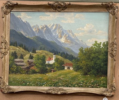 Lot 522 - 20th century European School 
Alpine scene...