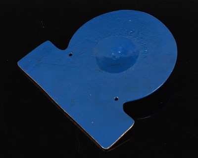Lot 187 - A vintage Sun Insurance fire sign with blue,...