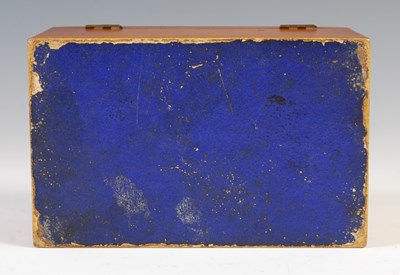 Lot 190 - A Mauchline ware rectangular box decorated...