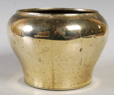 Lot 186 - A bronze jardiniere/pot, overall diameter 18cm...