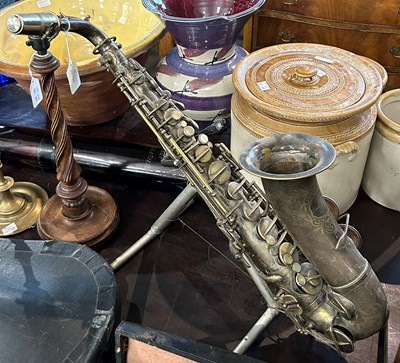 Lot 401 - A vintage saxophone by Lewin Bros. 17 Moor...