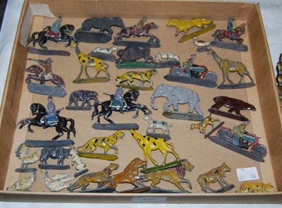 Lot 420 - A collection of assorted vintage cold-painted...