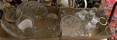 Lot 451 - Two boxes - assorted glassware.