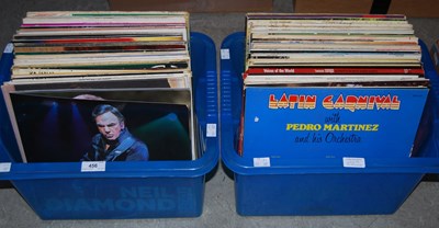 Lot 456 - Two boxes - assorted of vintage LP vinyl...