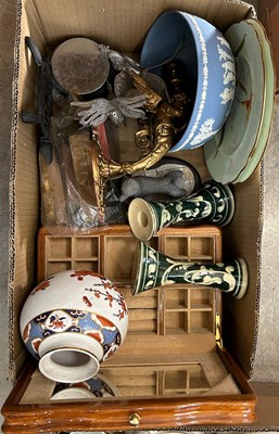 Lot 463 - Box - assorted ceramics; plated ware;...