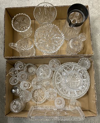 Lot 473 - Two boxes - assorted glassware.