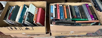 Lot 484B - Eight boxes - assorted Military interest books.