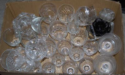 Lot 492 - Three boxes - assorted glassware.