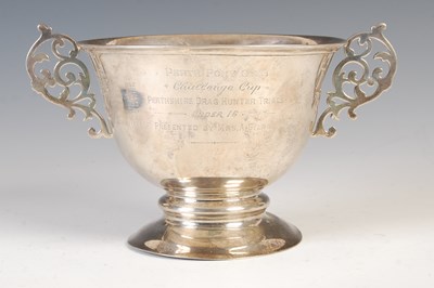 Lot 92A - A London silver twin-handled presentation...