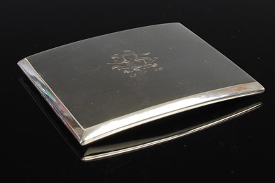 Lot 105A - A Sheffield silver rectangular concave...