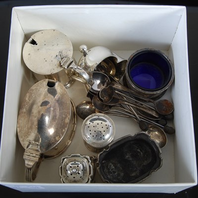 Lot 121D - A collection of assorted silver cruets, coffee...