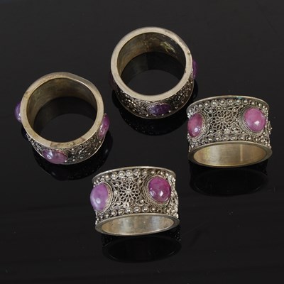 Lot 121G - Four late 19th century filigree work and...