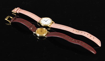 Lot 207 - A ladies 18ct gold Omega wristwatch, the...