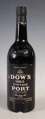 Lot 243 - One bottle of vintage Dows port, 1983, 75cl,...