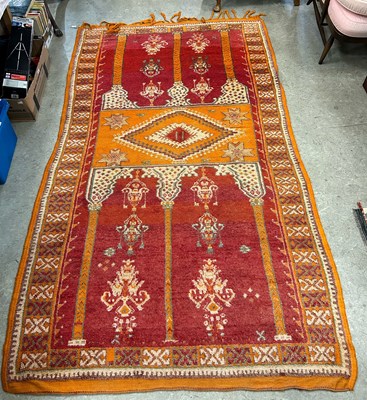 Lot 781 - A Persian rug, 20th century, centred with an...