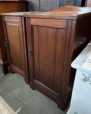 Lot 601 - Two late 19th century pot cupboards.