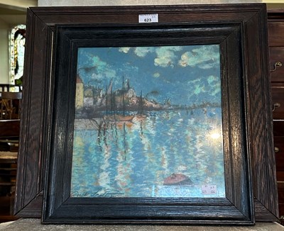 Lot 623 - Andrew Scott (Scottish) 
Harbour scene with...