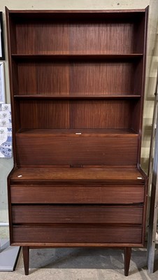 Lot 636 - Robert Heritage - a secretaire bookcase in...