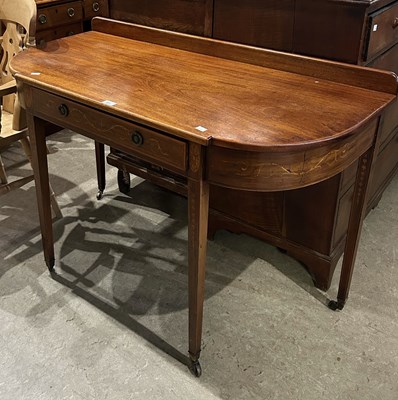 Lot 637 - An Edwardian mahogany and marquetry inlaid...