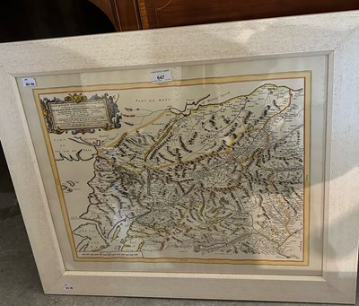 Lot 647 - A framed facsimile map, A Description of the...