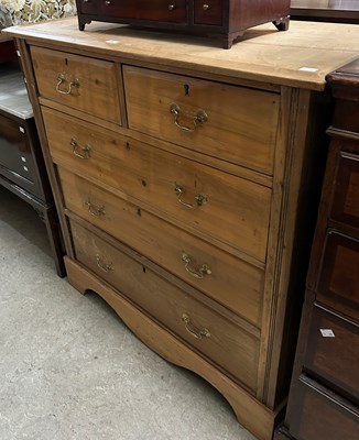 Lot 670 - An early 20th century pine chest, fitted with...