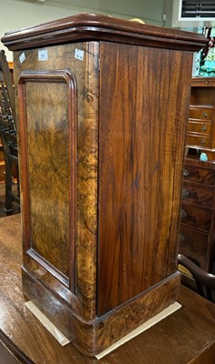 Lot 711 - A Victorian walnut pot cupboard, 38cm wide x...