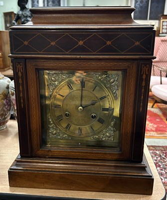 Lot 449A - An Edwardian mahogany and marquetry inlaid...