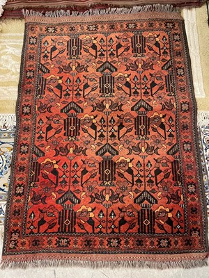 Lot 771 - A 20th century Persian rug, the rectangular...