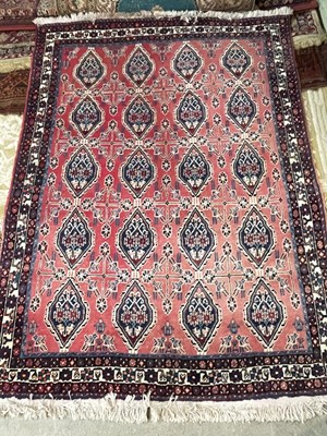 Lot 773 - An Iranian Shahr Babak rug, the rectangular...