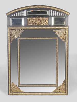 Lot 105 - A large late 19th century ebonised and brass...