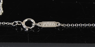 Lot 745 - Tiffany & Co., a platinum and diamond Paper...