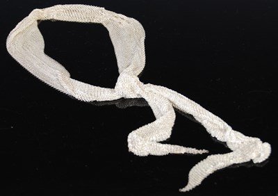 Lot 720 - Tiffany & Co., Elsa Peretti, a silver mesh tie...