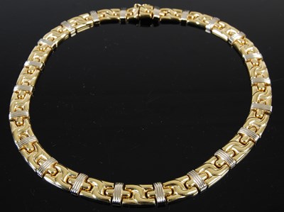 Lot 757 - An 18ct gold necklace, approximately 39cm long,...