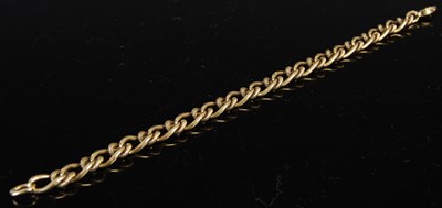 Lot 715 - A 9ct gold bracelet, 19cm long, 14.9 grams.