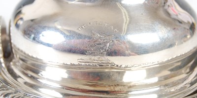 Lot 558 - A George III Scottish silver wine funnel and...