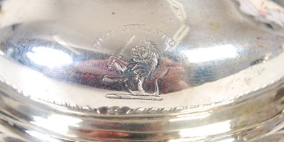 Lot 558 - A George III Scottish silver wine funnel and...