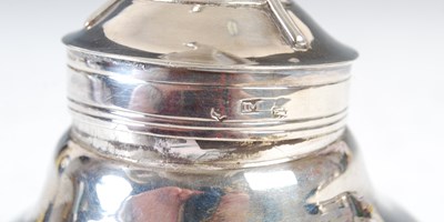 Lot 558 - A George III Scottish silver wine funnel and...